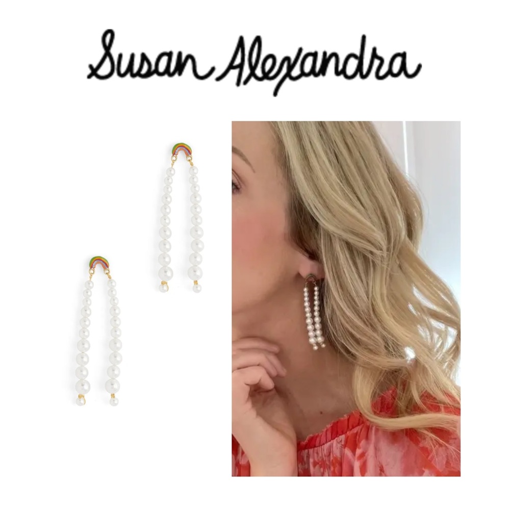 Susan Alexandra Rainbow Drip Earrings